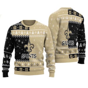 New Orleans Saints Personalized Ugly Christmas Sweater AMCCLG001844