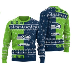 Seattle Seahawks Personalized Ugly Christmas Sweater AMCCLG001862