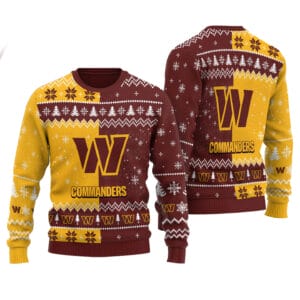 Washington Commanders Personalized Ugly Christmas Sweater AMCCLG001870