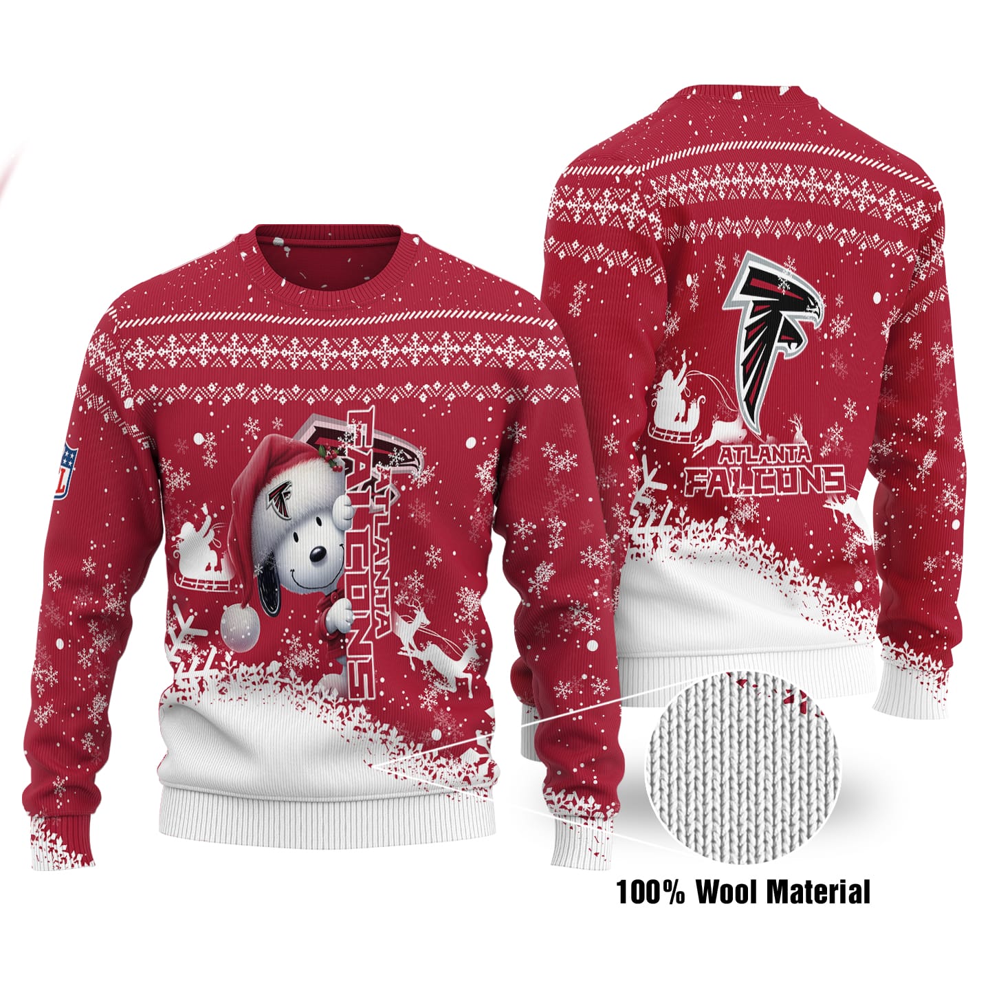 Atlanta Falcons Personalized Ugly Christmas Sweater AMCCLG001781
