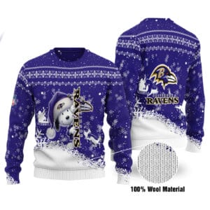 Baltimore Ravens Personalized Ugly Christmas Sweater AMCCLG001784