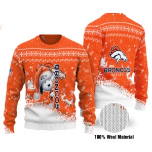 Denver Broncos Personalized Ugly Christmas Sweater AMCCLG001806