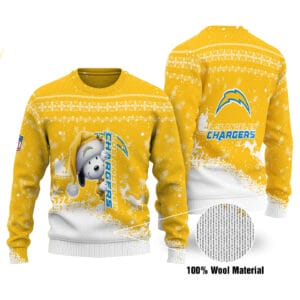 Los Angeles Chargers Personalized Ugly Christmas Sweater AMCCLG001830