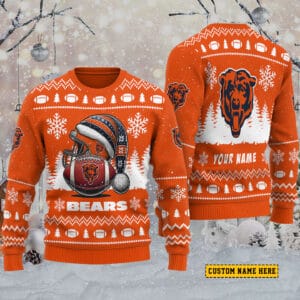 Chicago Bears Personalized Ugly Christmas Sweater AMCCLG001794
