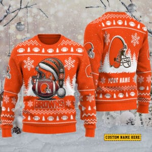 Cleveland Browns Personalized Ugly Christmas Sweater AMCCLG001800