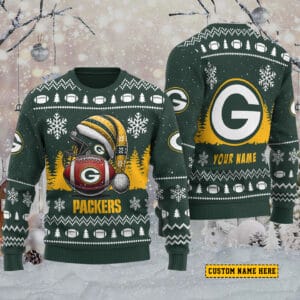 Green Bay Packers Personalized Ugly Christmas Sweater AMCCLG001811