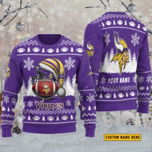 Minnesota Vikings Personalized Ugly Christmas Sweater AMCCLG001837