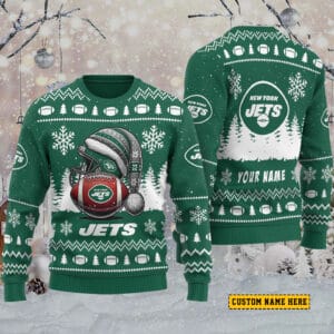 New York Jets Personalized Ugly Christmas Sweater AMCCLG001849