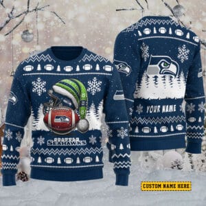Seattle Seahawks Personalized Ugly Christmas Sweater AMCCLG001860