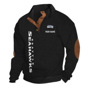 Seattle Seahawks Knitted Stand Collar Sweatshirt AMCCLG001356