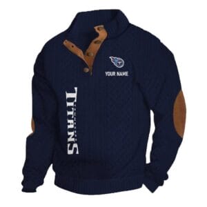 Tennessee Titans Knitted Stand Collar Sweatshirt AMCCLG001357