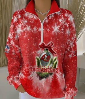 Tampa Bay Buccaneers 2025 Edition Quarter Zip Corduroy Sweatshirt for Christmas AMCCLG001521