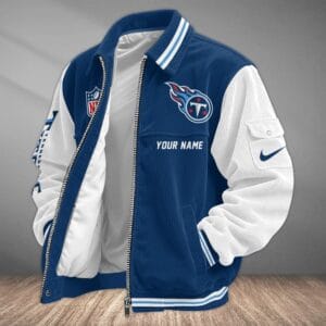 Tennessee Titans Personalized Corduroy Bomber Jacket AMCCLG002169