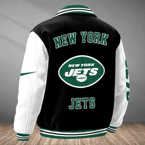 New York Jets Personalized Corduroy Bomber Jacket AMCCLG002116 - Image 2