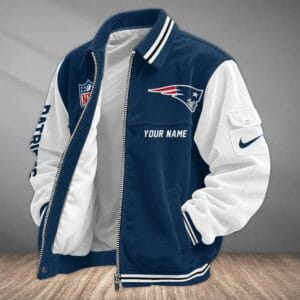 New England Patriots Personalized Corduroy Bomber Jacket AMCCLG002089