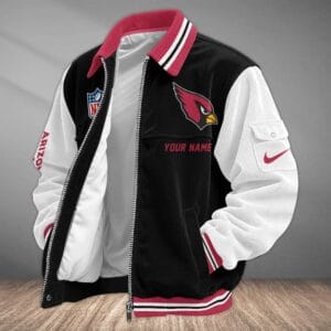 Arizona Cardinals Personalized Corduroy Bomber Jacket AMCCLG001903