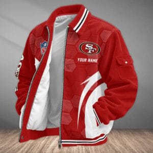 San Francisco 49ers Personalized Corduroy Bomber Jacket AMCCLG002144