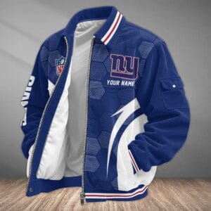 New York Giants Personalized Corduroy Bomber Jacket AMCCLG002108