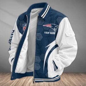 New England Patriots Personalized Corduroy Bomber Jacket AMCCLG002090