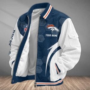 Denver Broncos Personalized Corduroy Bomber Jacket AMCCLG001984