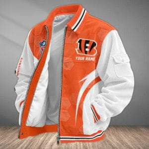 Cincinnati Bengals Personalized Corduroy Bomber Jacket AMCCLG001957