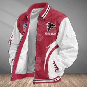 Atlanta Falcons Personalized Corduroy Bomber Jacket AMCCLG001912