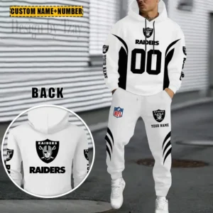 Las Vegas Raiders Custom Any Name Combo Hoodie and Sweatpants AMCCLG002456