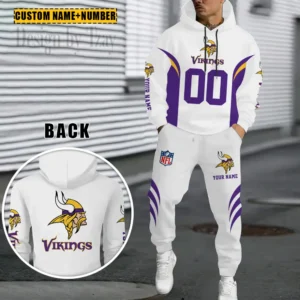Minnesota Vikings Custom Any Name Combo Hoodie and Sweatpants AMCCLG002466