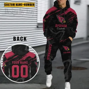 Arizona Cardinals Custom Any Name Combo Hoodie and Sweatpants AMCCLG002428