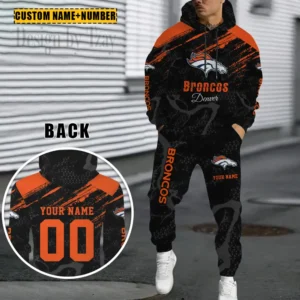 Denver Broncos Custom Any Name Combo Hoodie and Sweatpants AMCCLG002446