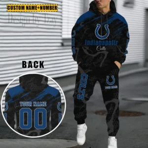 Indianapolis Colts Custom Any Name Combo Hoodie and Sweatpants AMCCLG002453