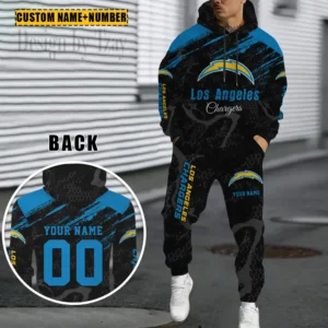 Los Angeles Chargers Custom Any Name Combo Hoodie and Sweatpants AMCCLG002460