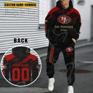 San Francisco 49ers Custom Any Name Combo Hoodie and Sweatpants AMCCLG002472