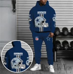 Dallas Cowboys Custom Any Name Combo Hoodie and Sweatpants AMCCLG002443
