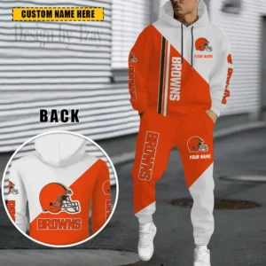 Cleveland Browns Custom Any Name Combo Hoodie and Sweatpants AMCCLG002441