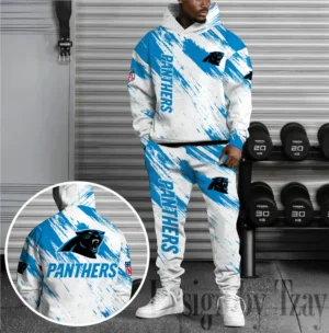 Carolina Panthers Custom Any Name Combo Hoodie and Sweatpants AMCCLG002435