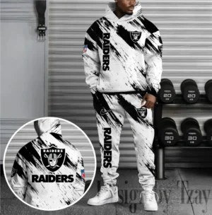Las Vegas Raiders Custom Any Name Combo Hoodie and Sweatpants AMCCLG002457