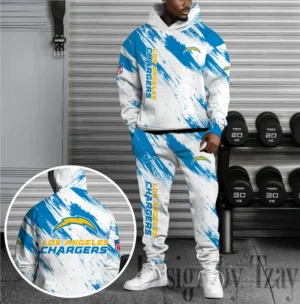 Los Angeles Chargers Custom Any Name Combo Hoodie and Sweatpants AMCCLG002461