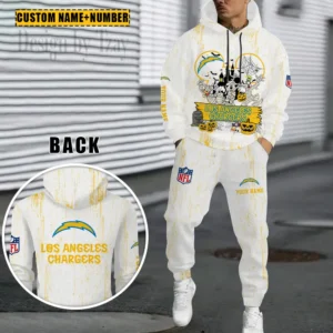 Los Angeles Chargers Custom Any Name Combo Hoodie and Sweatpants AMCCLG002462