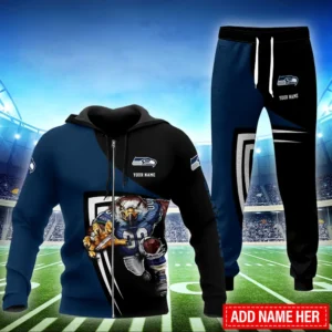 Seattle Seahawks Custom Any Name Combo Hoodie and Sweatpants AMCCLG002473