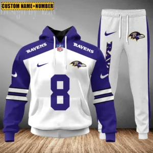 Baltimore Ravens Custom Any Name Combo Hoodie and Sweatpants AMCCLG002398