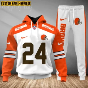Cleveland Browns Custom Any Name Combo Hoodie and Sweatpants AMCCLG002403