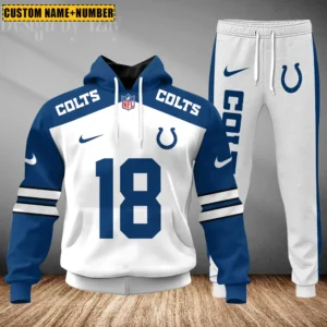 Indianapolis Colts Custom Any Name Combo Hoodie and Sweatpants AMCCLG002409