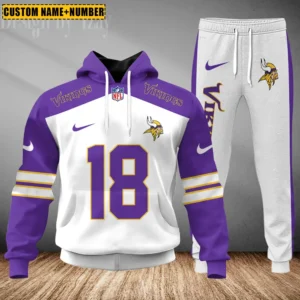 Minnesota Vikings Custom Any Name Combo Hoodie and Sweatpants AMCCLG002416