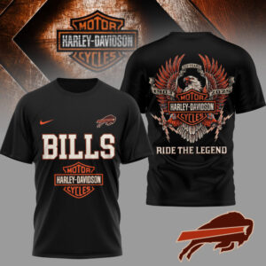 Buffalo Bills | Premium NFL 122 Year Harley Davidson 3D Shirt AMCCLG002476