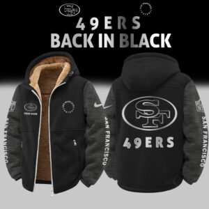 San Francisco 49ers Customized Any Name Zip-Up Velvet Jacket Gift for Fans AMCCLG002523