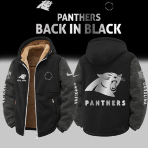 Carolina Panthers Customized Any Name Zip-Up Velvet Jacket Gift for Fans AMCCLG002513