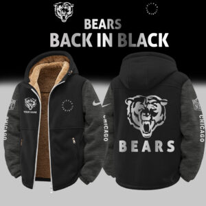 Chicago Bears Customized Any Name Zip-Up Velvet Jacket Gift for Fans AMCCLG002498