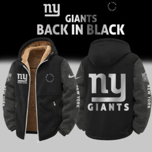 New York Giants Customized Any Name Zip-Up Velvet Jacket Gift for Fans AMCCLG002506
