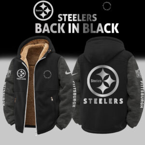 Pittsburgh Steelers Customized Any Name Zip-Up Velvet Jacket Gift for Fans AMCCLG002522
